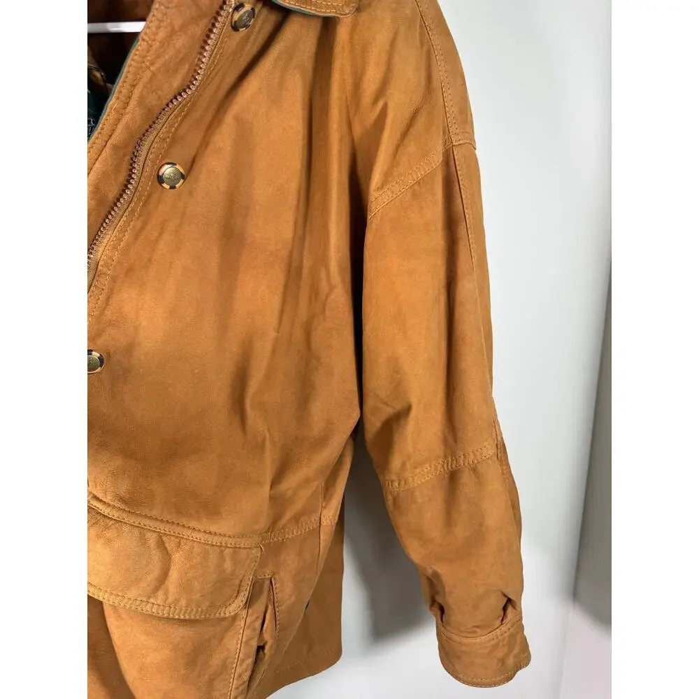 Vintage Marc by Andrew Marc Tan Brown Leather Jacket Size Small